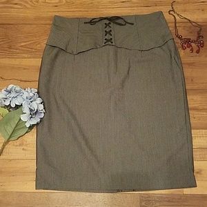 Grey Stich up skirt by worthington